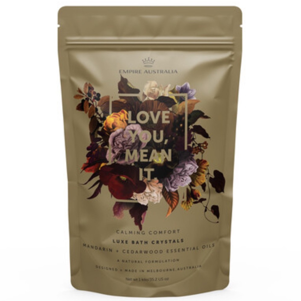 Gold Bath Soak with Essential Oils and Natural Ingredients Crystals NEW 35.2 oz